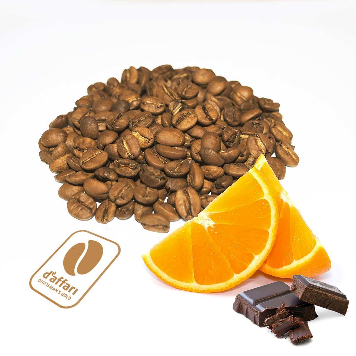 Кофе свежеобжаренный D"Affari Апельсин в шоколаде, 250 гр (6603/1)