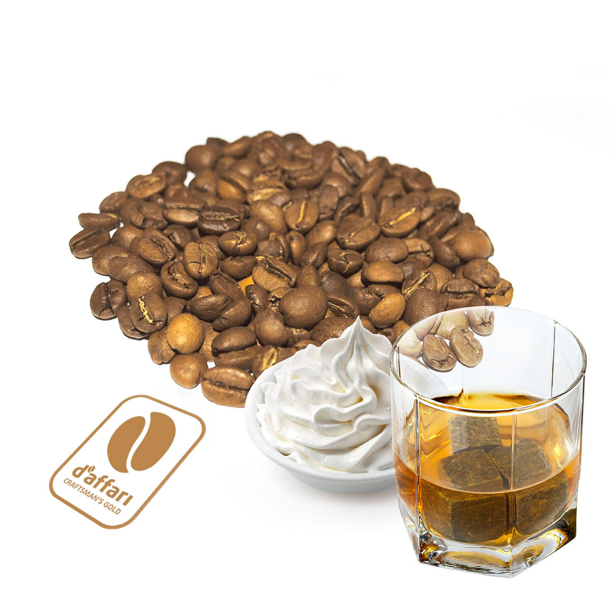 Кофе свежеобжаренный D"Affari Виски со сливками, 250 гр (6617/1)